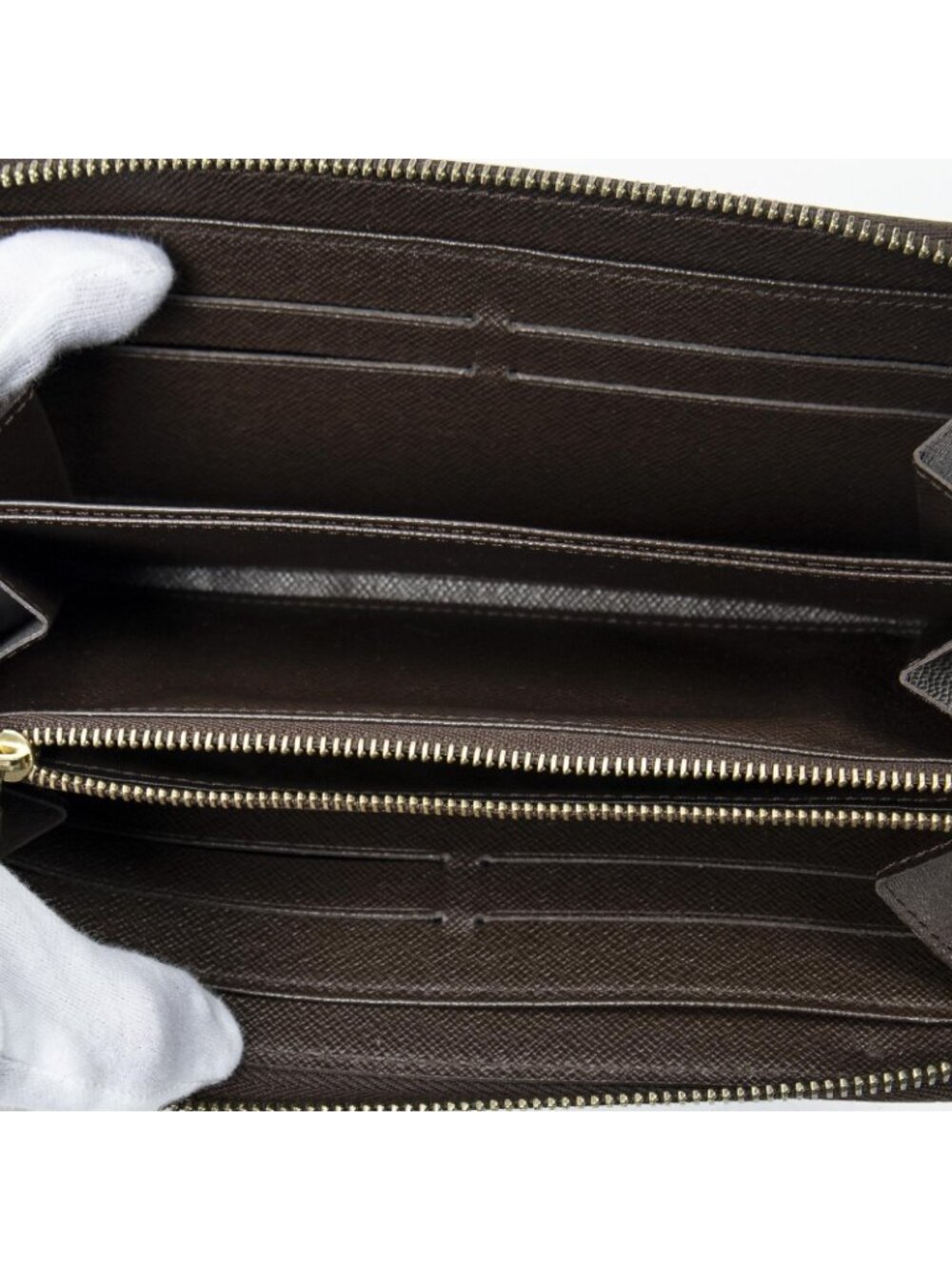 Louis Vuitton Zippy Wallet Brown Damier Ebene - Picture 4 of 10